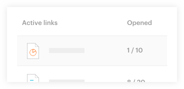 Track your shared link